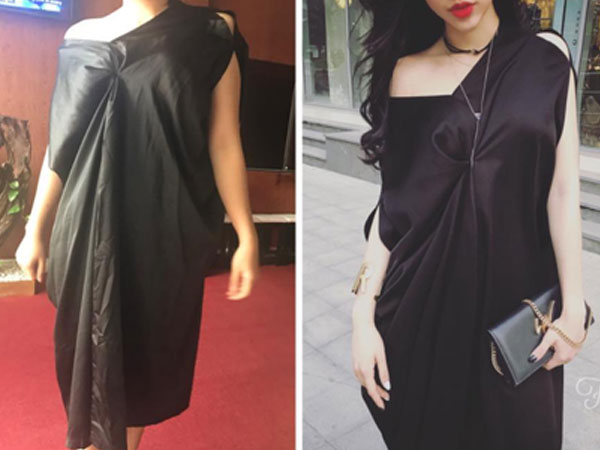 Đặt mua đầm lụa cánh dơi hotgirl mặc xinh lung linh, cô nàng nhận về tay... áo tơi lai túi rác