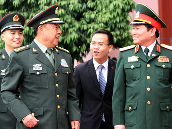Phó chủ tịch Quân ủy TƯ Trung Quốc thăm Việt Nam