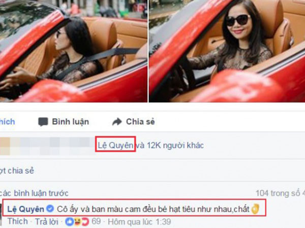 Tránh đụng mặt Hồ Ngọc Hà nhưng Lệ Quyên lại thân thiết với vợ đại gia kim cương?