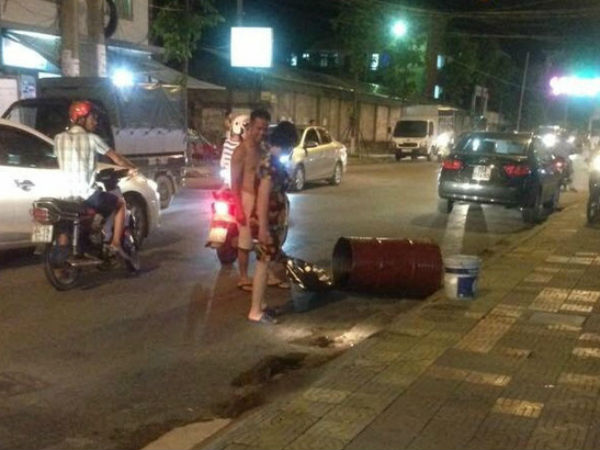 Thùng phuy nổ như bom ở Quảng Ninh, một người bị thương nặng