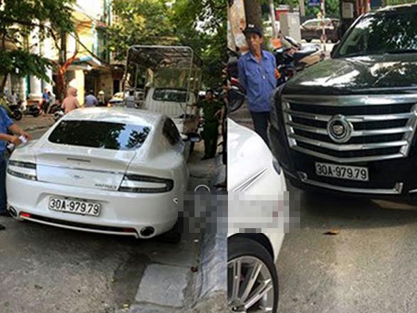 Siêu xe 15 tỷ biển giả chở vũ khí nóng trên đường HN