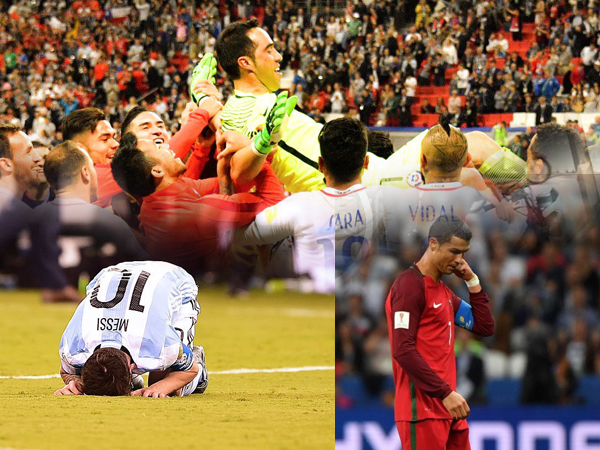 Chỉ sau 3 năm, Chile hủy hoại giấc mơ của cả Messi và Ronaldo