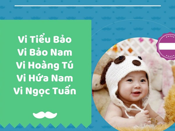 Nhờ dân mạng đặt tên cho con trai họ Vi, mẹ bối rối vì cái tên lạ "Vi Khuẩn"
