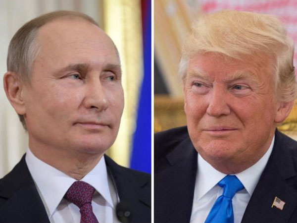 Tổng thống Putin và Trump lần đầu bắt tay nhau