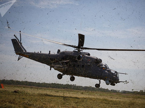 Trực thăng chiến đấu Mi-35M của Nga phô diễn sức mạnh
