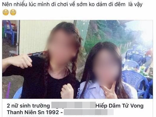 2 nữ sinh 19 tuổi điêu đứng vì xuất hiện trong bản tin "hiếp dâm một nam sinh đến chết"