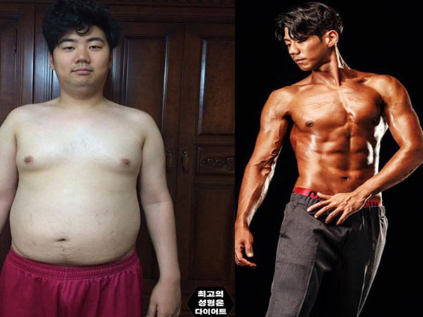 Từ 100 kg, chàng trai Hàn lột xác thành “hot boy 6 múi”