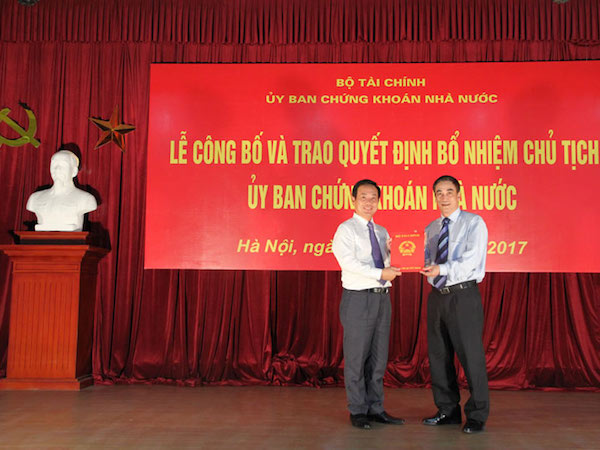Bổ nhiệm Chủ tịch Ủy ban Chứng khoán Nhà nước mới