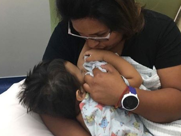 Niềm hạnh phúc được cho con bú lại sau 2 ngày cai sữa thành công