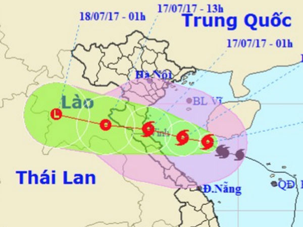Bão số 2 đang hướng vào Thanh Hóa - Hà Tĩnh, xuất hiện gió giật cấp 11-12!