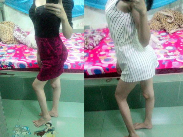 Loạt ảnh hài hước của cô gái khoe dáng "cong chữ S" trước gương nhưng... thất bại