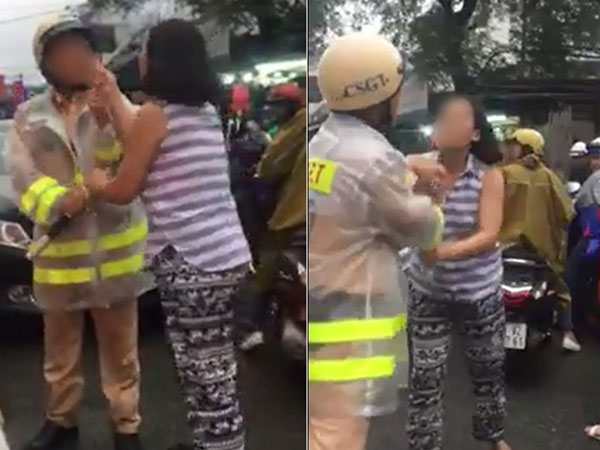 Người phụ nữ túm áo, chửi bới CSGT ở Sài Gòn: "Tôi không muốn thanh minh, cứ để mọi người bình luận"