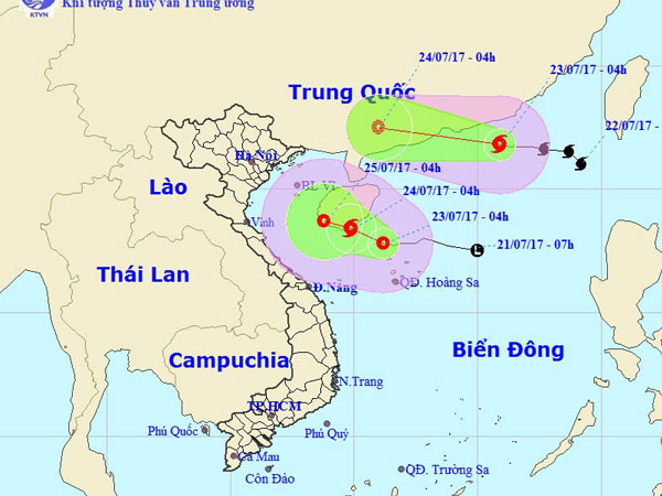 Trung Quốc hứng chịu bão số 3, áp thấp sắp mạnh lên thành bão số 4