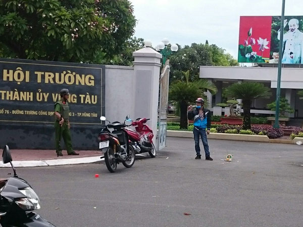 Bắt đối tượng ném bom xăng vào Hội trường Thành ủy Vũng Tàu