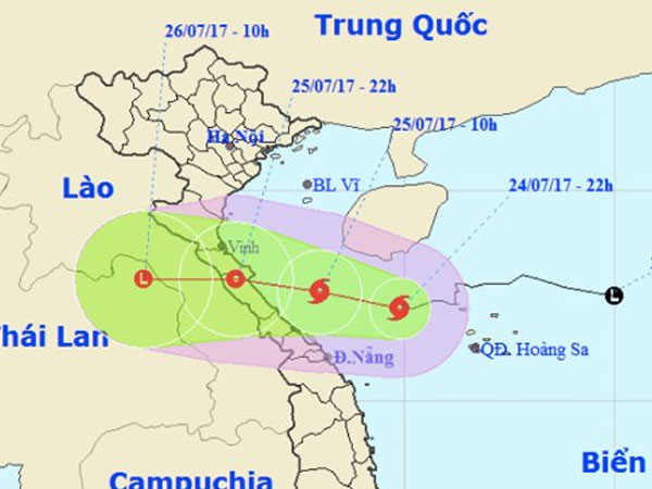 Chiều tối nay, bão số 4 đổ bộ Nghệ An - Quảng Trị