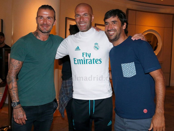 David Beckham hội ngộ với Zidane và Raul