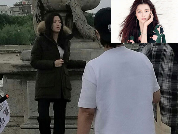 Fan chụp được ảnh hiếm hoi của "mợ chảnh" Jeon Ji Hyun ở tuần thai thứ 14 tại Pháp