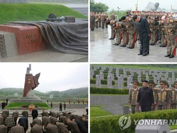 Kim Jong Un tái xuất, đi thăm nghĩa trang liệt sĩ