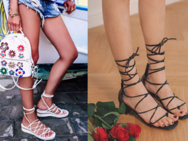 Sau đan dây, xu hướng sandals đang chuyển hướng sang kiểu thắt nút lạ đời