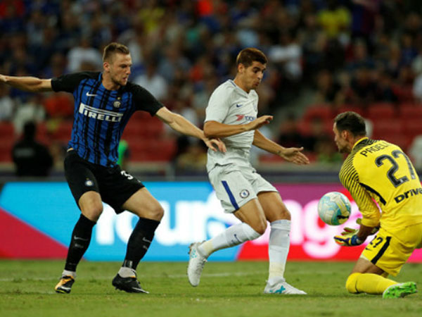 Chelsea thua Inter trong trận đầu tiên Morata đá chính