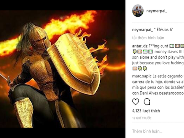 Cha Neymar gây bão với thông điệp bí ẩn