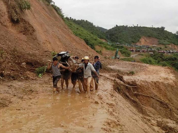 Lai Châu: Mưa lớn kéo dài, 10/14 xã ở Mường Tè bị cô lập hoàn toàn