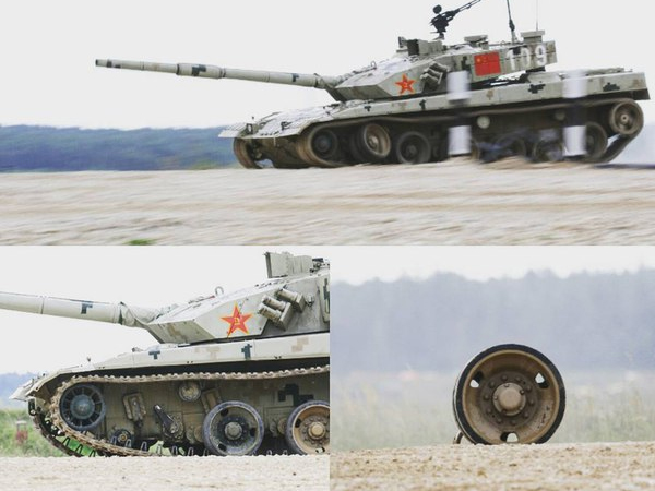 [Infographic] Trung Quốc lại "muối mặt" khi xe tăng con cưng Type 96B lại rụng bánh khi thi đấu với Nga