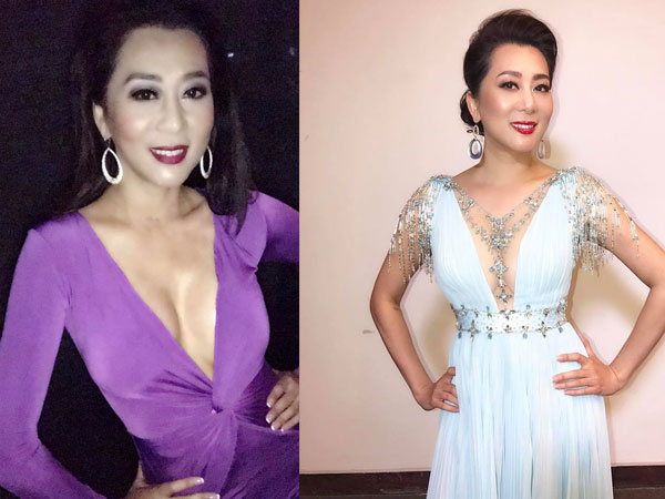 MC Kỳ Duyên 52 tuổi vẫn táo bạo khoe ngực đầy trước vạn khán giả