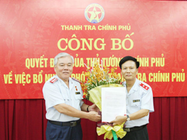 Ông Bùi Ngọc Lam giữ chức Phó tổng Thanh tra Chính phủ