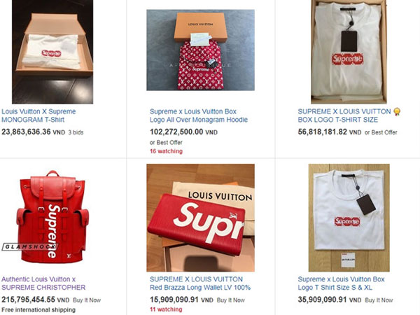 Những món đồ giá "trên trời" của Supreme x Louis Vuitton