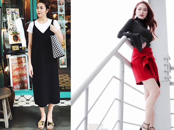 Sao Việt mix sắc đen cuốn hút cho street style