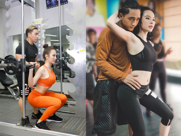 "Bỏng mắt" với trang phục phòng gym của Angela Phương Trinh