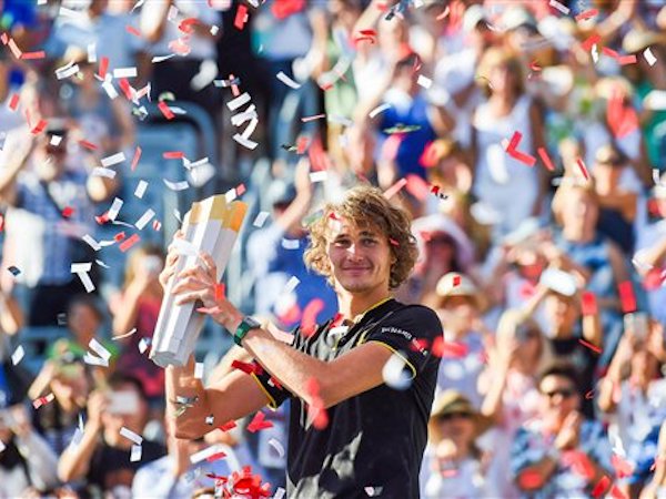 Đánh bại Federer, Alexander Zverev đăng quang ở Rogers Cup