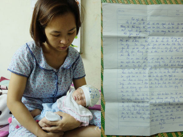 Bé gái hơn 10 ngày tuổi bị bỏ rơi ở Hà Nội và lá thư đẫm nước mắt của người mẹ