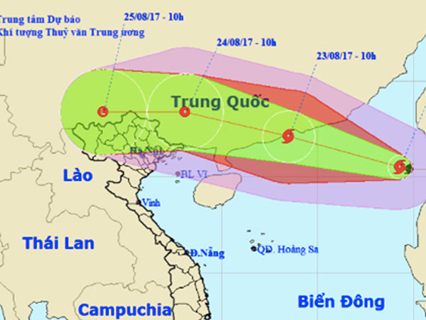 Bão số 6: Miền Bắc mưa to từ mai
