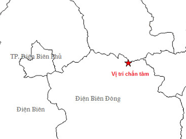 Động đất 3,9 độ richter ở Điện Biên