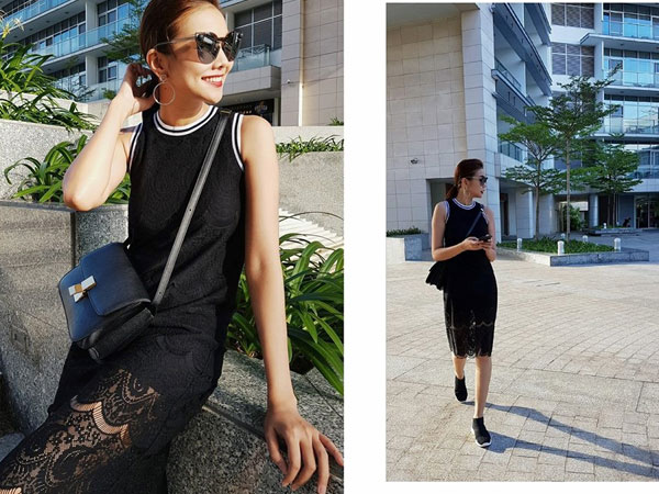 Thanh Hằng, Gigi Hadid diện váy và sneaker như thế nào?