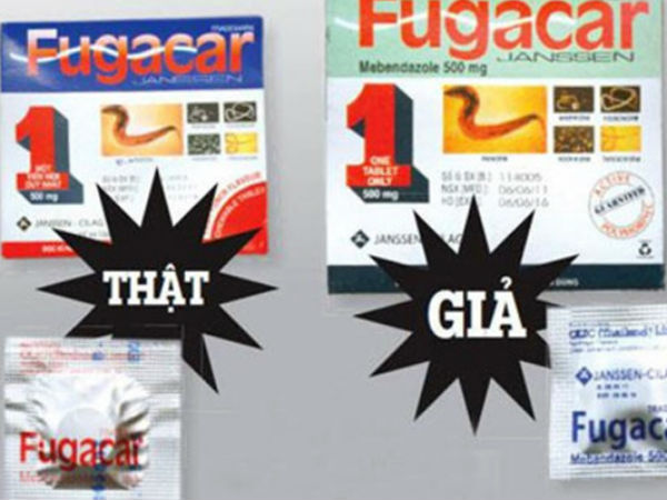 Phát hiện thuốc tẩy giun Fugacar giả