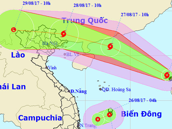 Vào Biển Đông, bão số 7 thăng cấp nhanh chóng