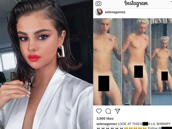 Ảnh nude của Justin bị hacker đăng tải trên Instagram của Selena
