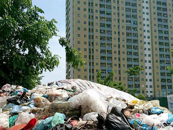 Hà Nội: Chung cư ngập rác, giòi bọ lúc nhúc