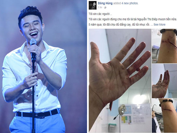 Top 3 Vietnam Idol 2014 Đông Hùng bị chém vì mẹ ruột gây nợ hàng tỷ đồng?