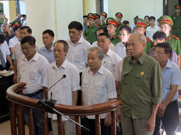 10 cán bộ Đồng Tâm, Mỹ Đức kháng cáo