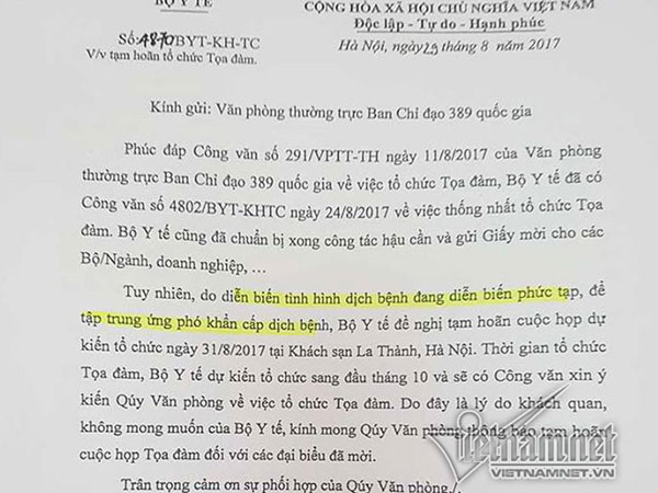 Bộ Y tế hoãn tọa đàm về chống thuốc giả
