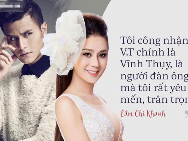 Lâm Chi Khanh: "V.T chính là Vĩnh Thụy, người đàn ông tôi rất yêu mến"