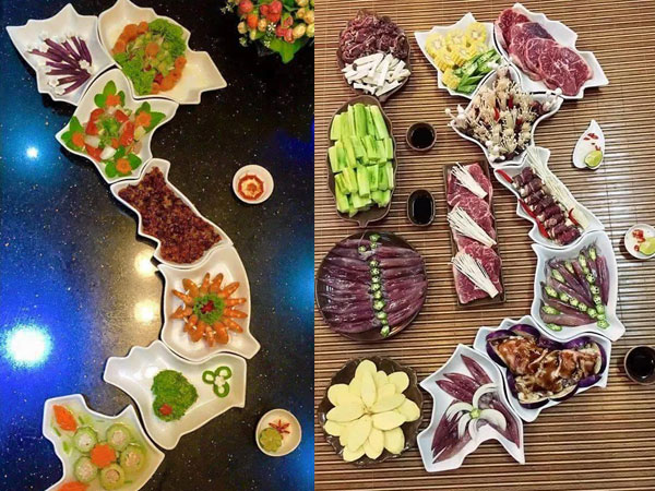 Mâm cơm hình chữ S xuất hiện đúng đợt Quốc khánh 2/9 khiến dân mạng thích thú