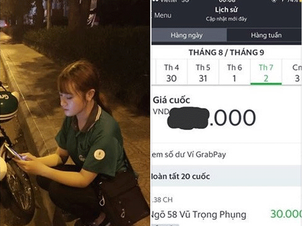 9X xinh đẹp không về quê, chạy xe ôm dịp 2/9 để kiếm thêm thu nhập