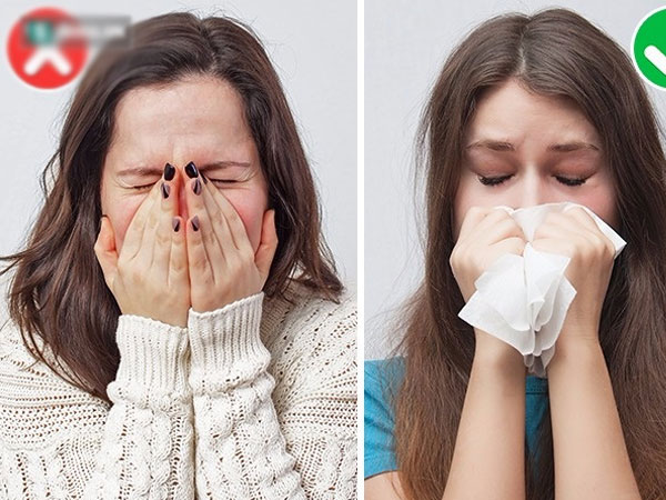 Dùng tay che miệng khi ho hoặc hắt hơi: Tưởng đúng, hoá ra sai trầm trọng!