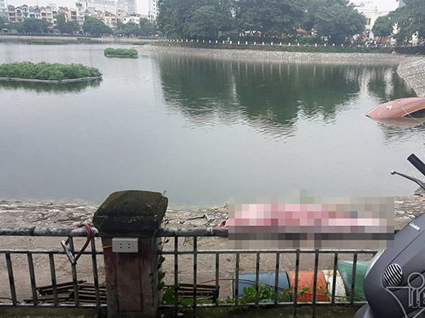 Hà Nội: Nam thanh niên chết đuối ở hồ Hoàng Cầu
