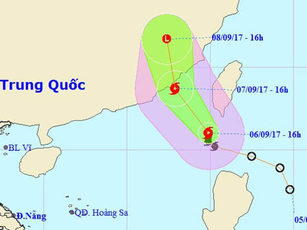 Bão số 8 giật cấp 10, dông lốc xuất hiện ở Bắc Bộ